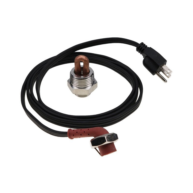 Engine Block Heater for Kubota Tractor M B & L Series 3, 4 & 5 cyl Engines