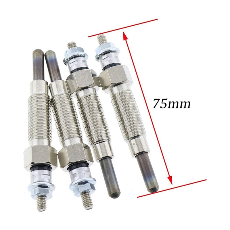 4X Glow Plug 15221-65510 15401-65510 15521-65512 for Kubota V1402 V1702 V1902