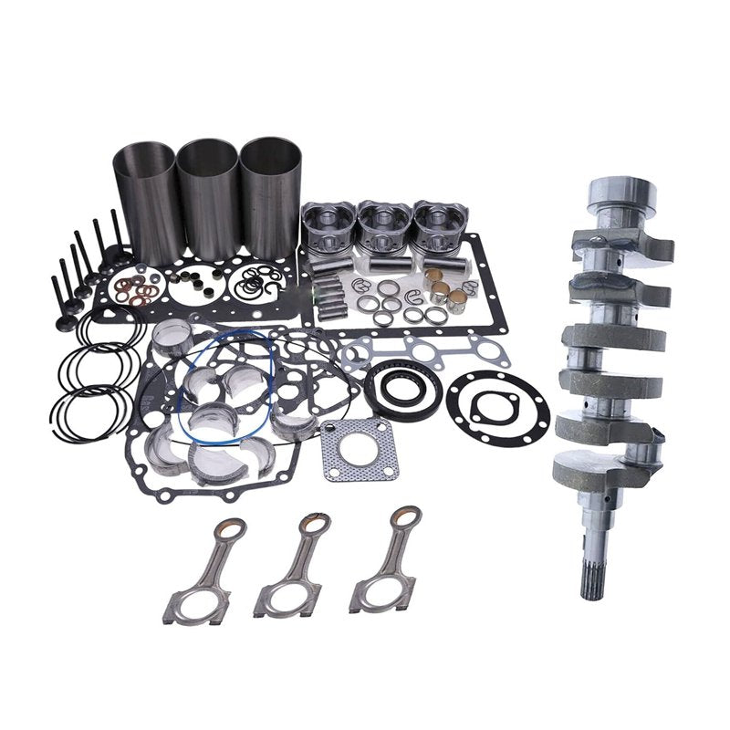 Rebuild Kit & 3X Connecting Rod & Crankshaft for Kubota BX2230D BX24 BX25 RTV900