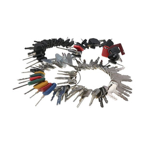 100 Heavy Construction Equipment Ignition Keys Set for CAT Case Deere Kubota JCB