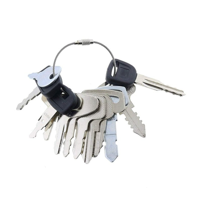 12 Keys Ignition Key Set for Kubota Heavy Equipment Tractor Mower