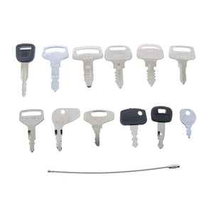 12 Keys Ignition Key Set for Kubota Heavy Equipment Tractor Mower