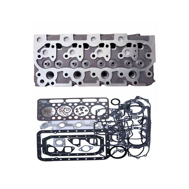 Complete Cylinder Head & Gasket for Kubota V1702 V1902 w/NO Water Holes