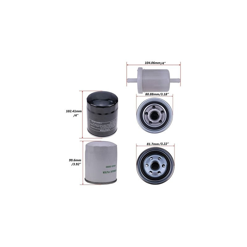 New Filter Kit for Kubota BX2200D BX22D BX23D BX2660D BX2670 ZD25F ZD28 ZD28F