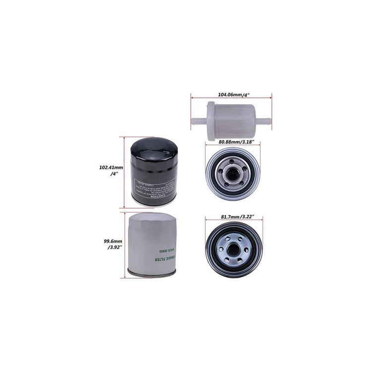 New Filter Kit for Kubota BX2200D BX22D BX23D BX2660D BX2670 ZD25F ZD28 ZD28F