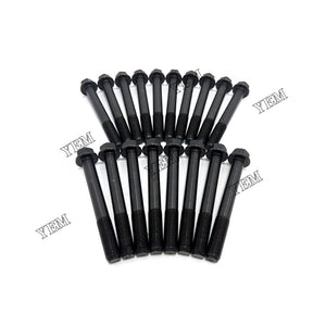 18 PCS Cylinder Head Bolt For Kubota V3307 Engine