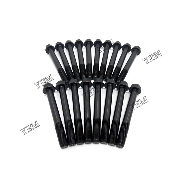 18 PCS Cylinder Head Bolt For Kubota V3307 Engine