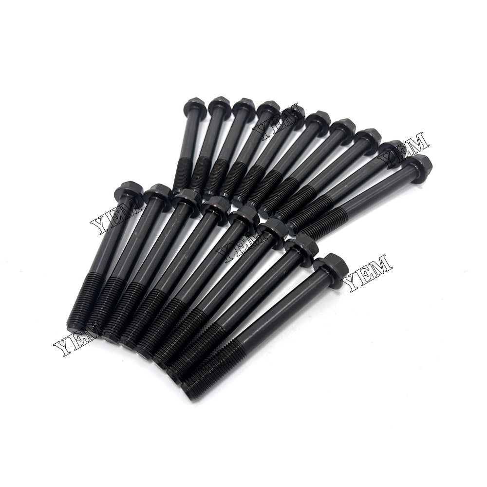 18 PCS Cylinder Head Bolt For Kubota V3307 Engine