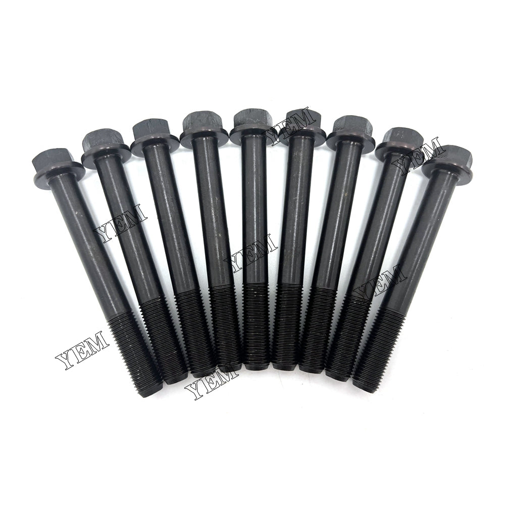 9 PCS Cylinder Head Bolt For Kubota WG3800 Engine