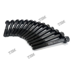 14 PCS Cylinder Head Bolt For Kubota WG972 Engine